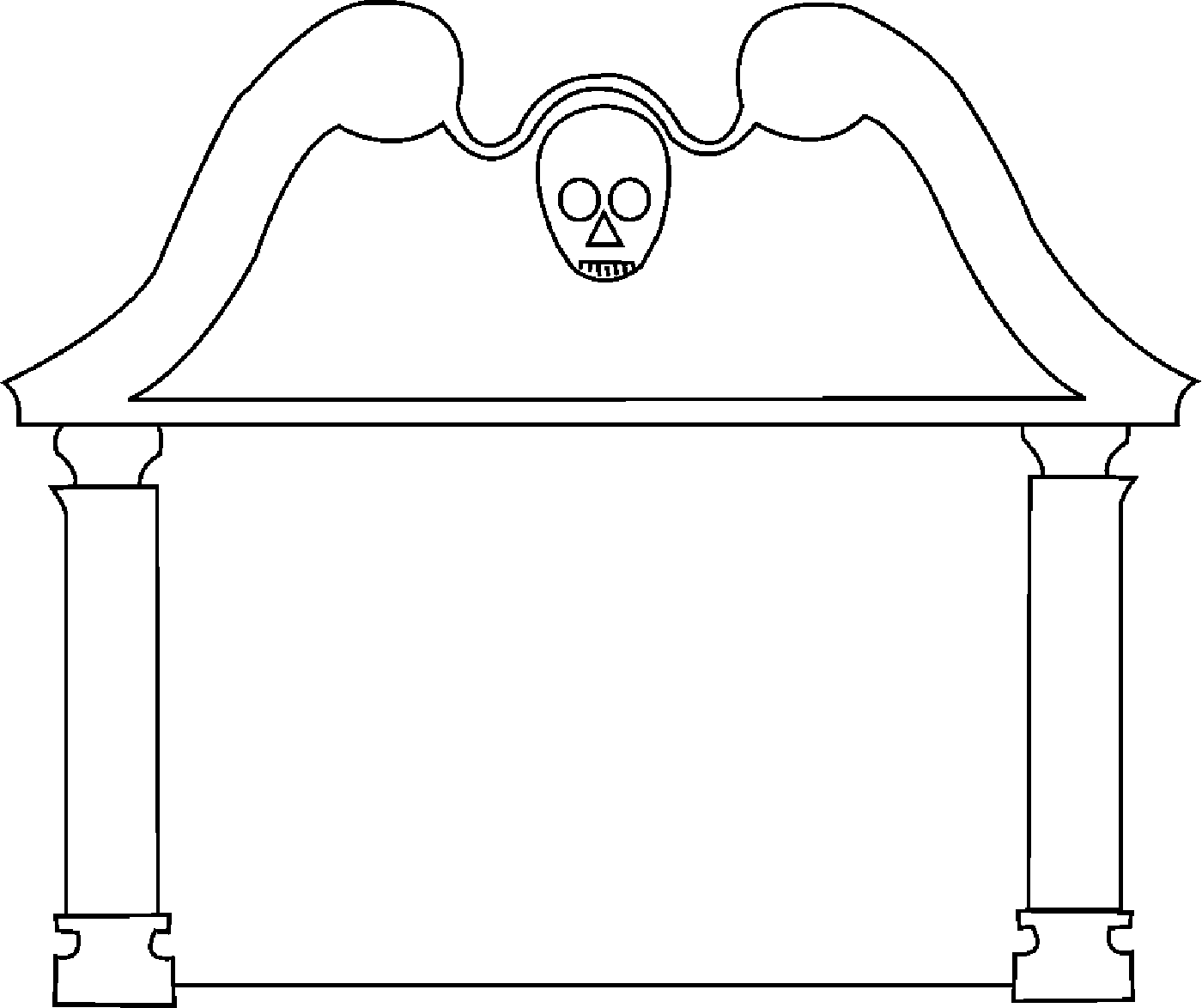 Free tombstone template.