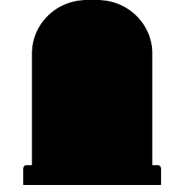 Tombstone silhouette cliparts.