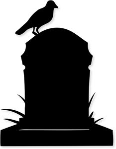 tombstone clipart silhouette