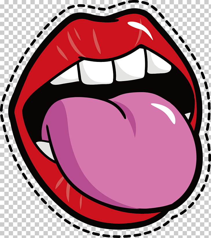 Mouth cartoon tongue.