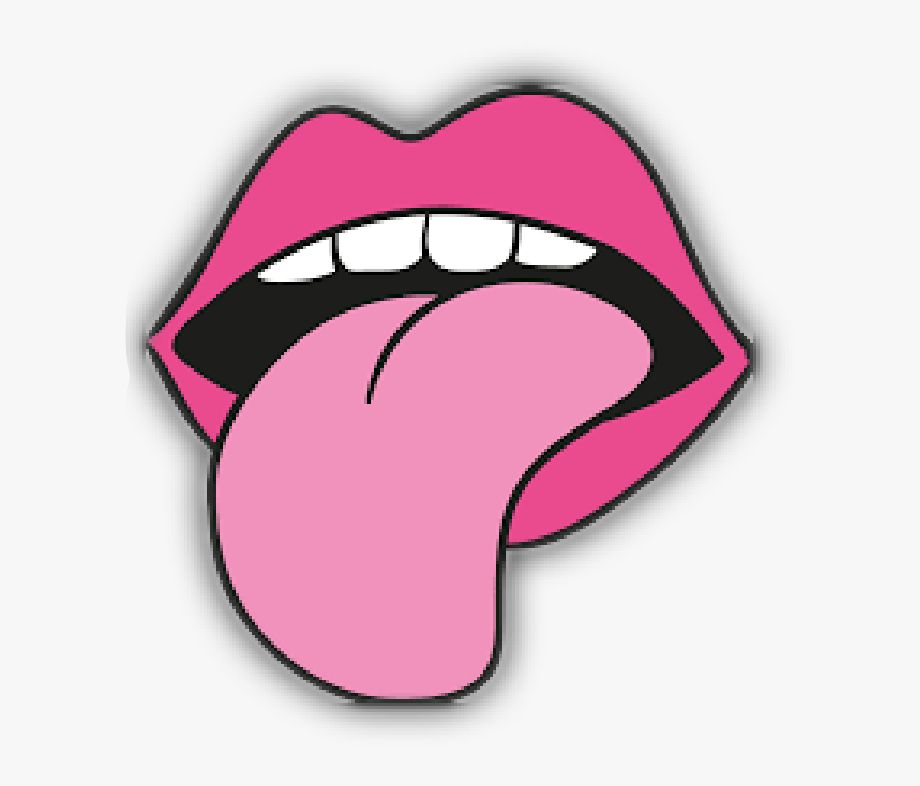 Cute tongue clipart.