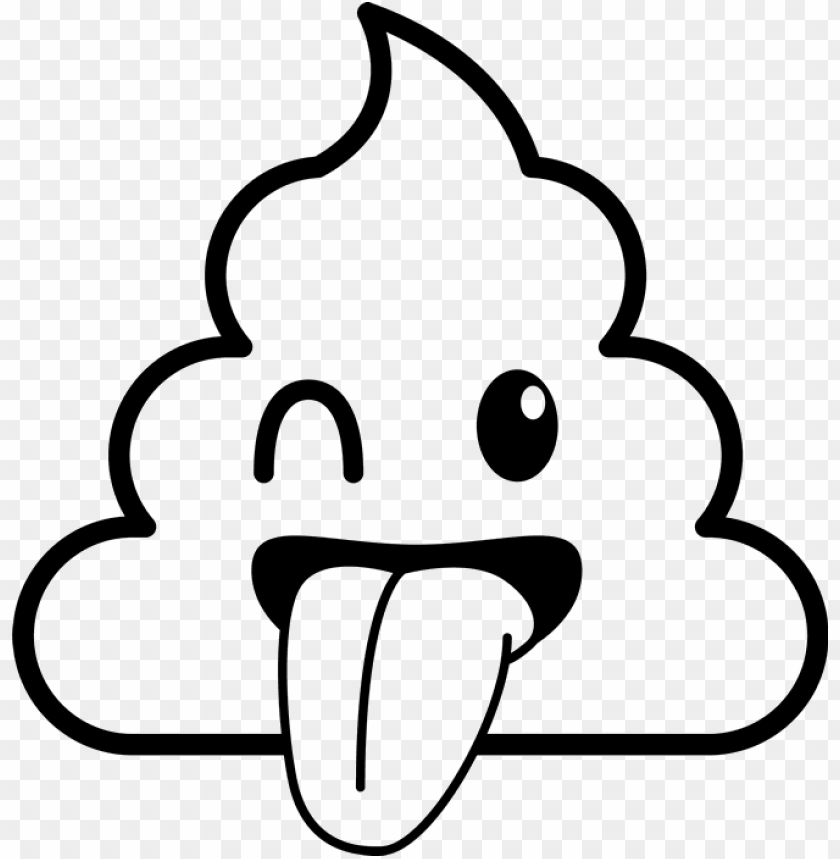 Sticking tongue out emoji png clipart library library