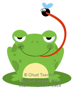 Clipart image frog.