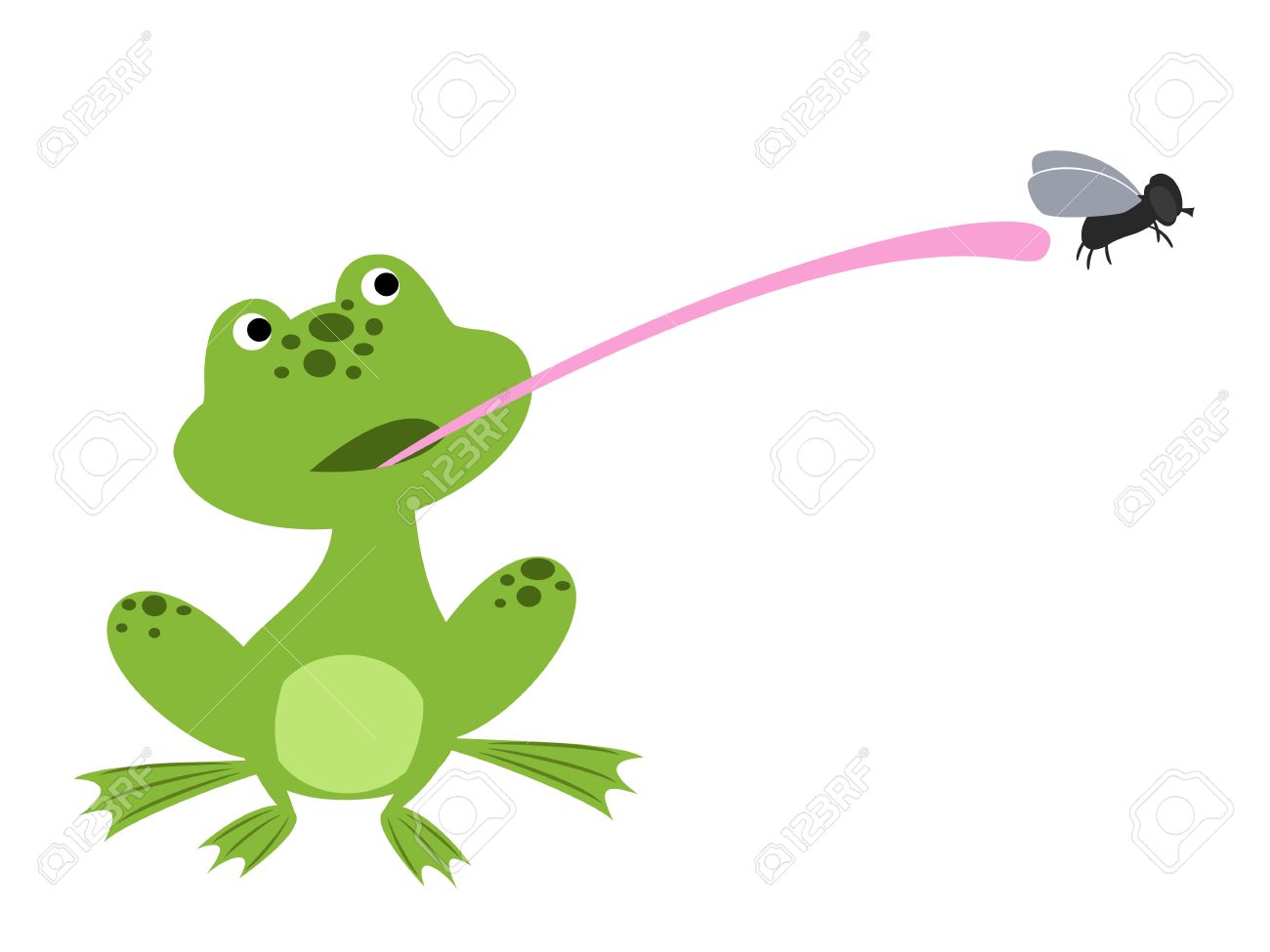 tongue clipart frog