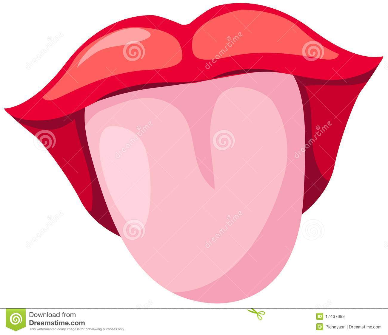 tongue clipart human