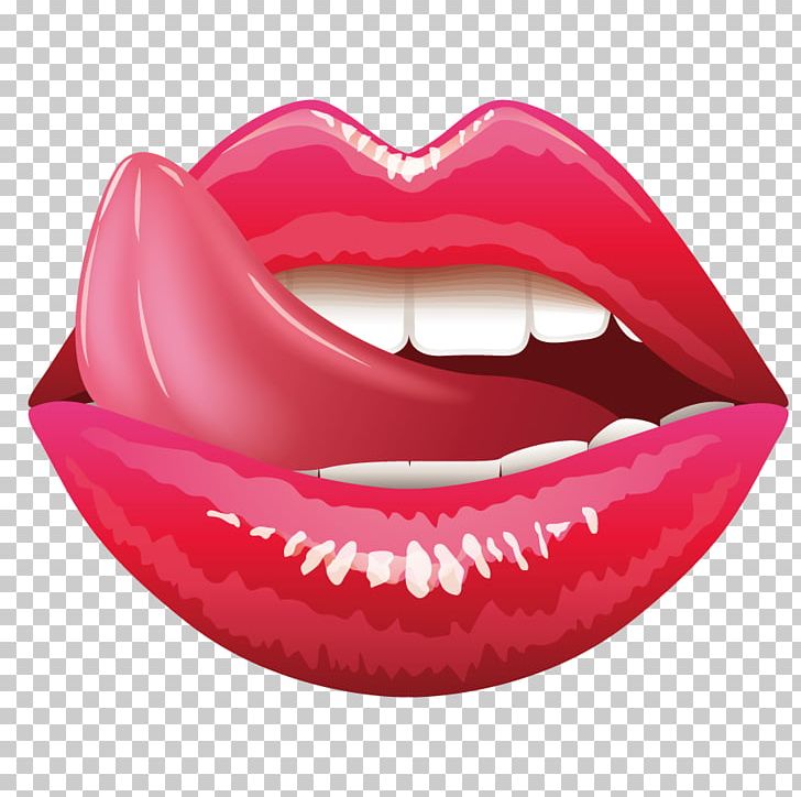 Lip tongue mouth.