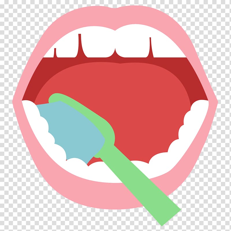 Toothbrush mouth cartoon.