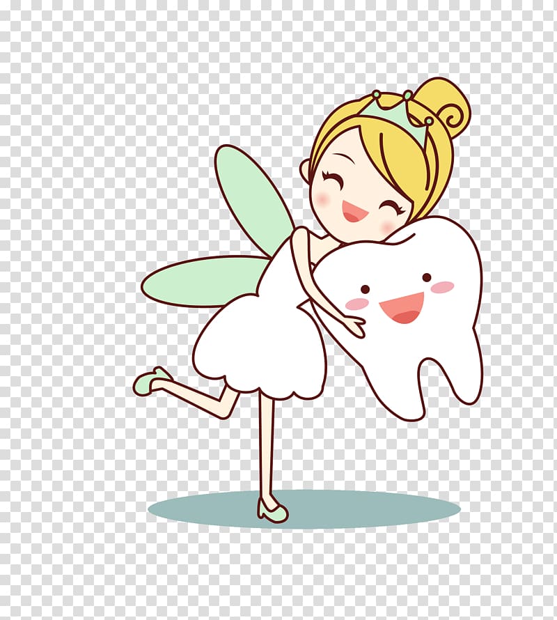 Tooth fairy illustration.