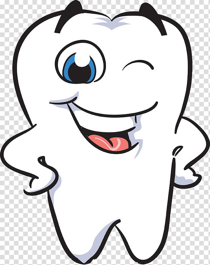 White tooth illustration.