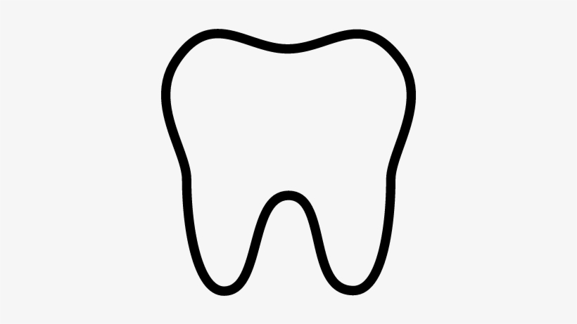 tooth clipart transparent background outline