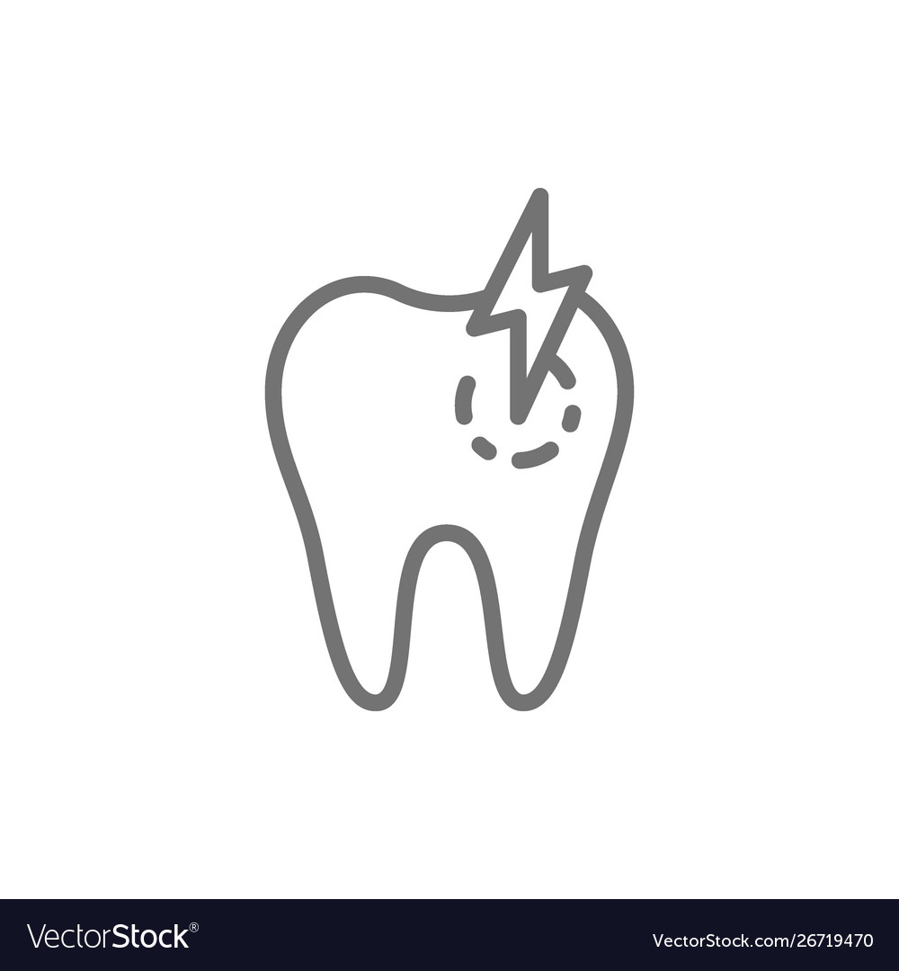 Tooth with caries.