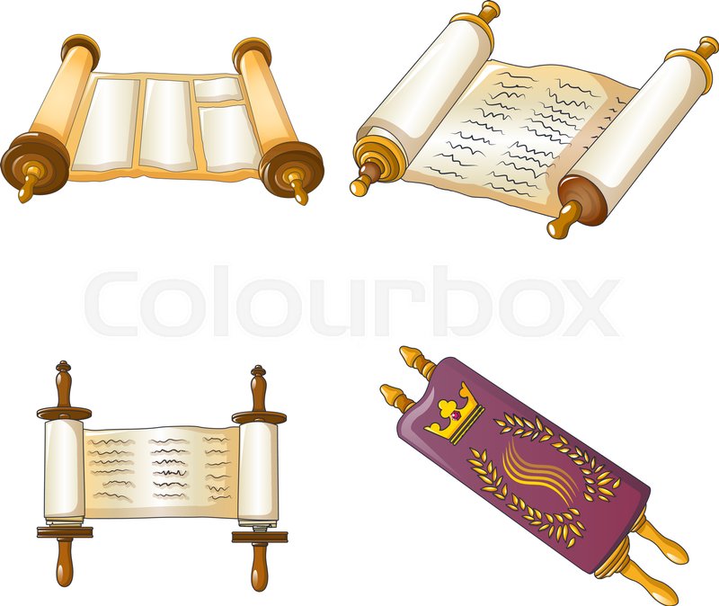 Torah scroll book.