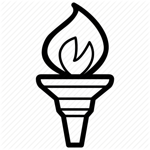 torch clipart drawing