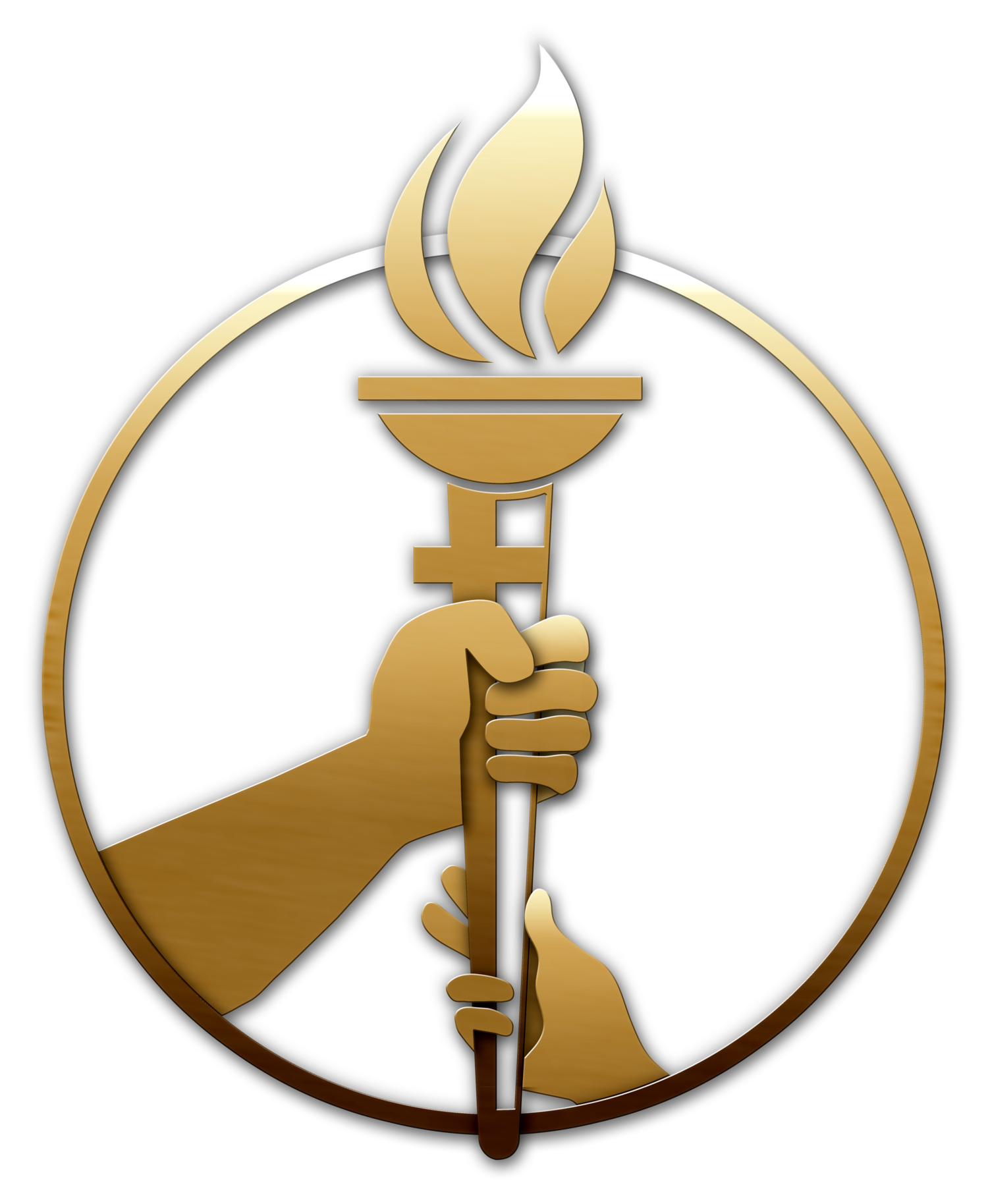 Torch clipart gold.