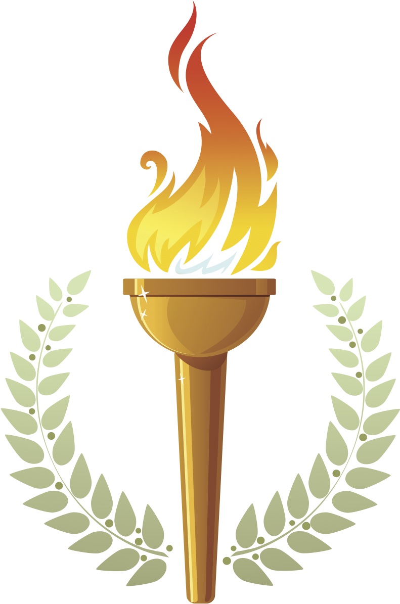 Olympic torch clipart.