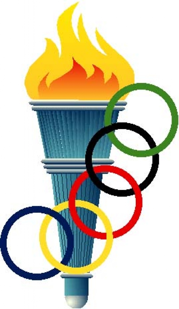 Olympic torch clip.