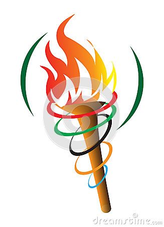 Olympic symbol torch.