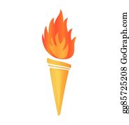 Royalty Free Victory Torch Clip Art