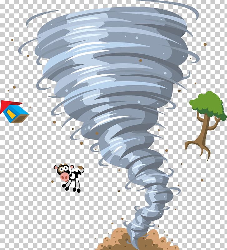 Tornado cartoon animation.