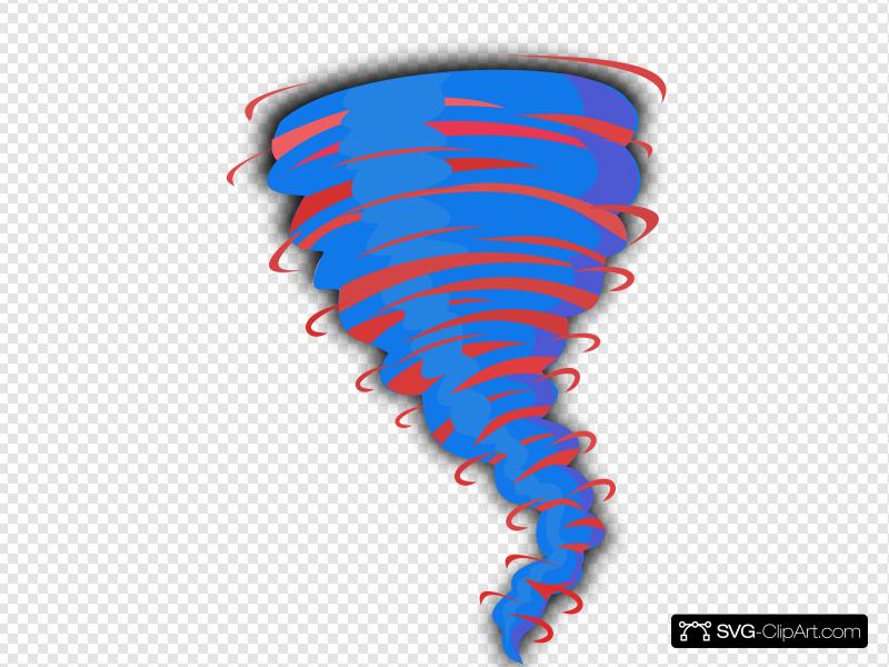 Tornado Blue Red Clip art, Icon and SVG