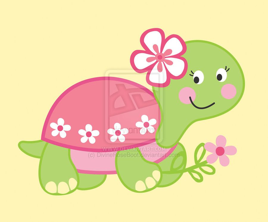 Cartoon turtle girl.
