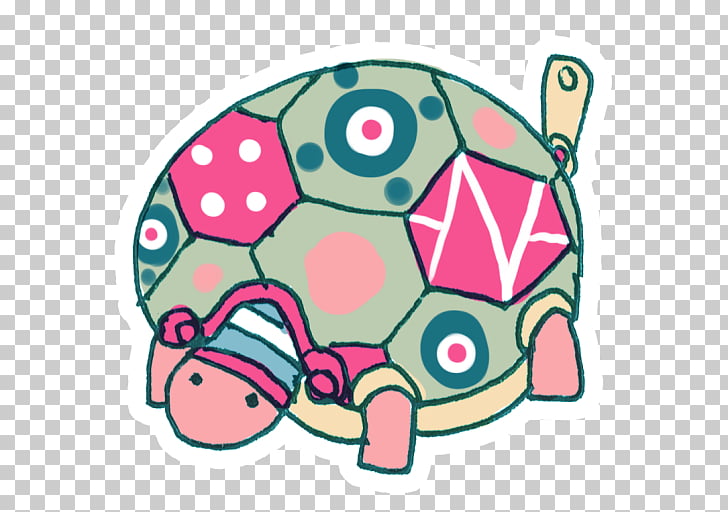 Pink turtle tortoise area, Archive, green and multicolored