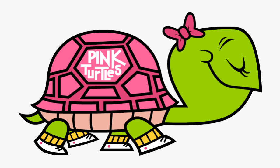 Pink turtles pink.