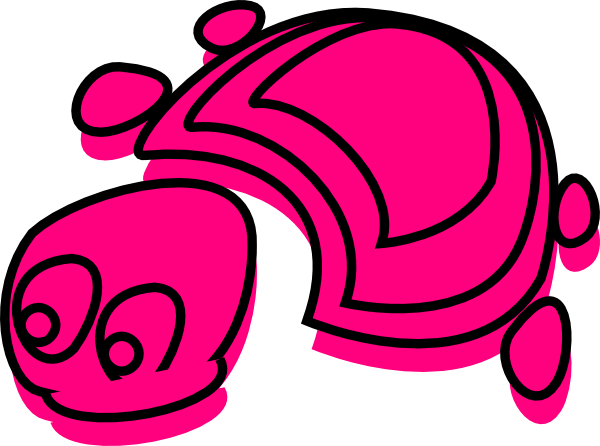 Small Pink Tortoise Clip Art at Clker