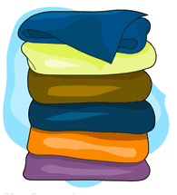 towel clipart folded clothes