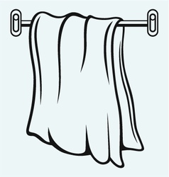 Hanging towel vector.