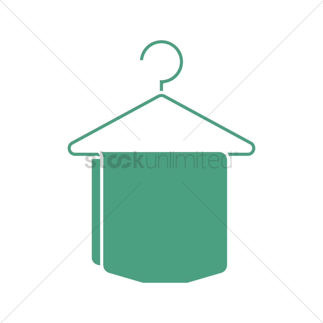 Hanging towel clipart