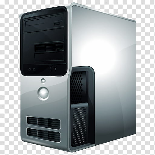 HP Dock Icon Set, Tower, silver and black computer tower art
