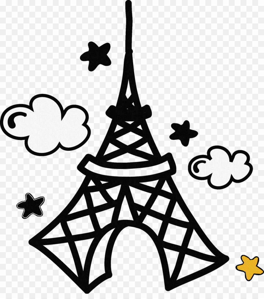 Cute Doodles PNG Eiffel Tower Clipart download