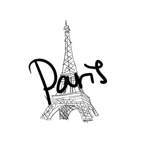 Cute Eiffel Tower Drawing by shaPpink on Clipart library