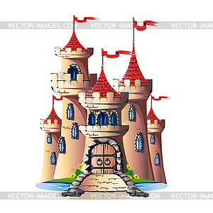 Fairytale tower vector.