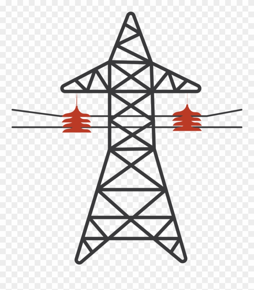 Transmission tower clipart.
