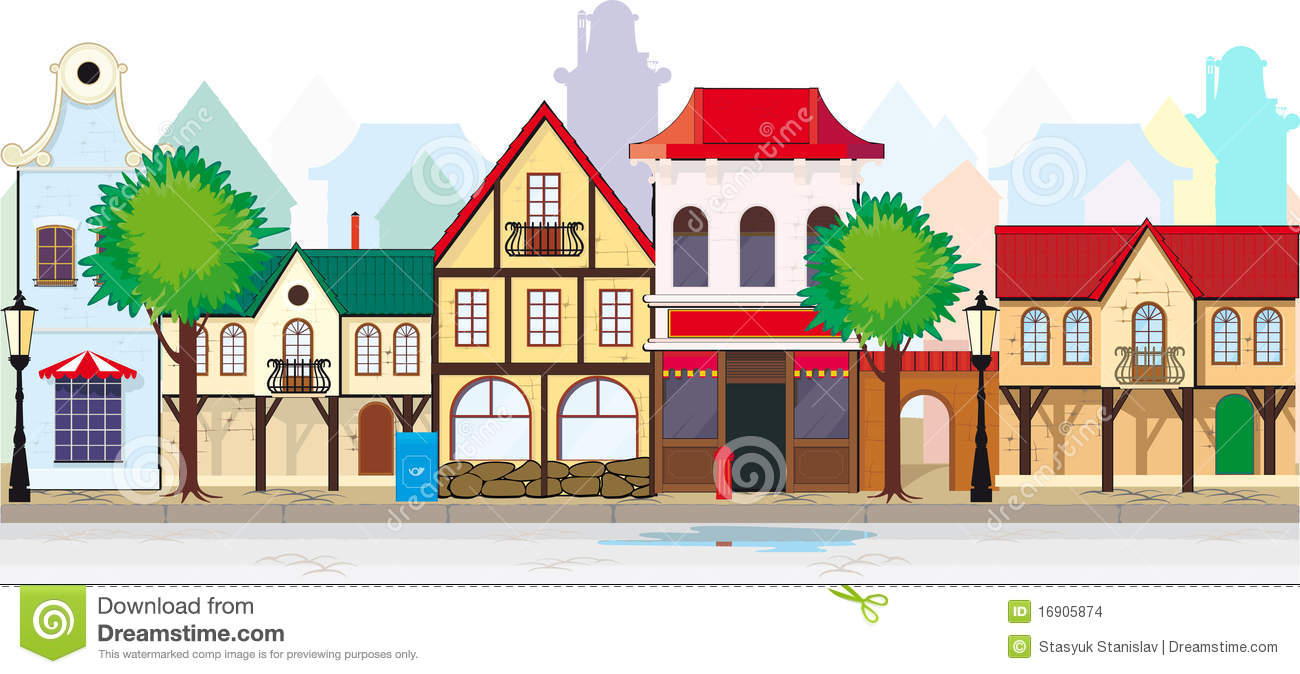Free Old House Clipart town centre, Download Free Clip Art