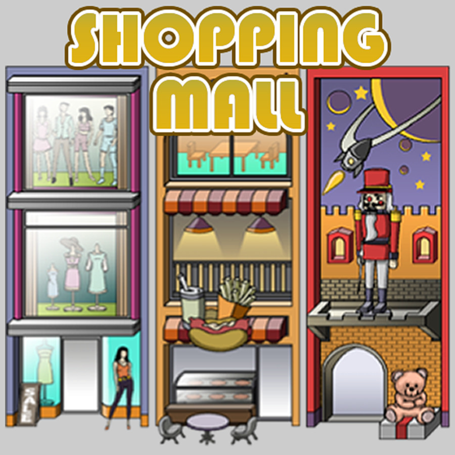 Mall clipart town.