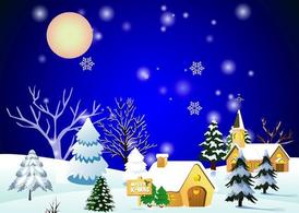 Free Christmas Towns Clipart and Vector Graphics