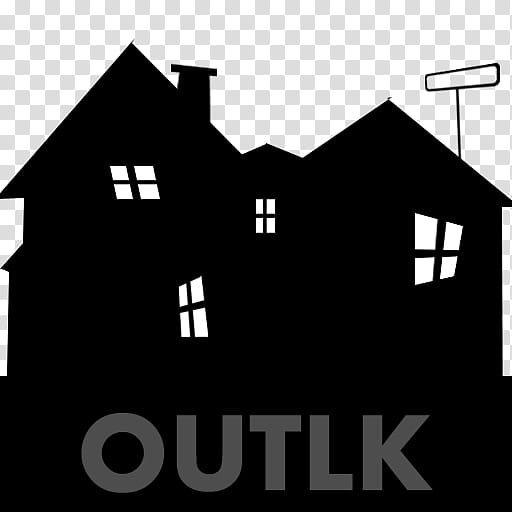 Town, silhouette of house illustration transparent