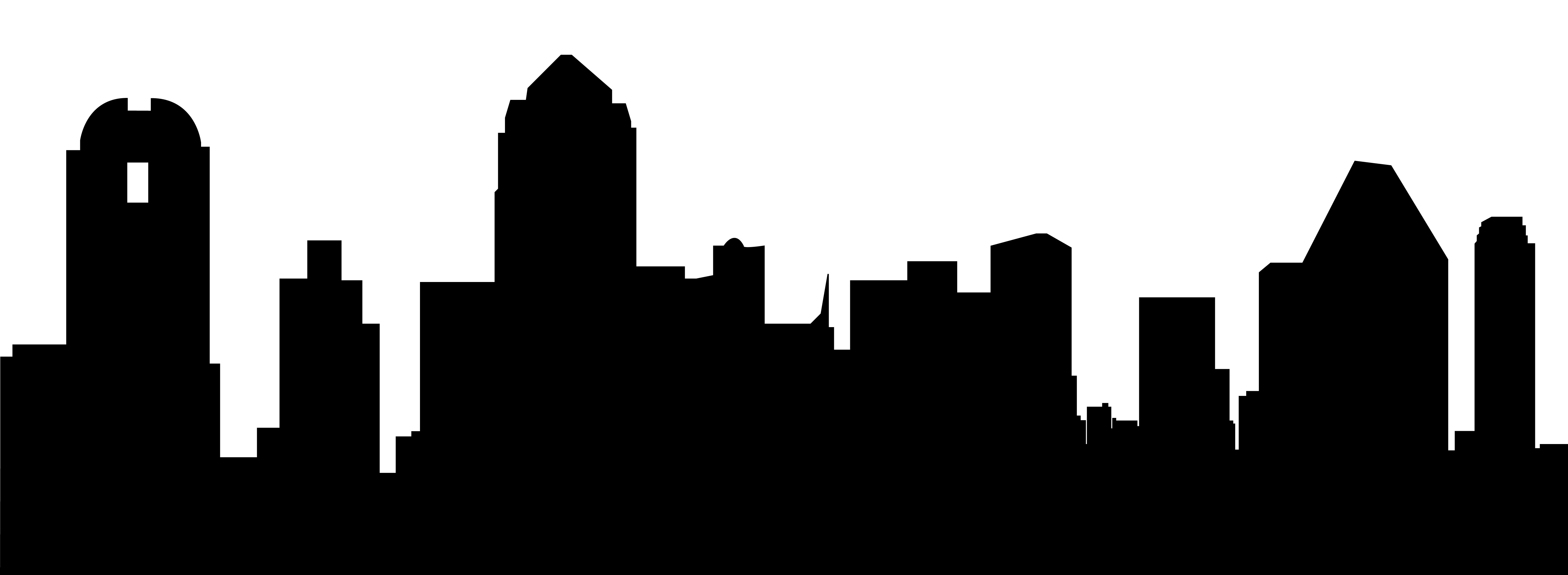 town clipart silhouette