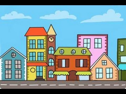 How to draw a town