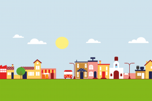 Small town clipart