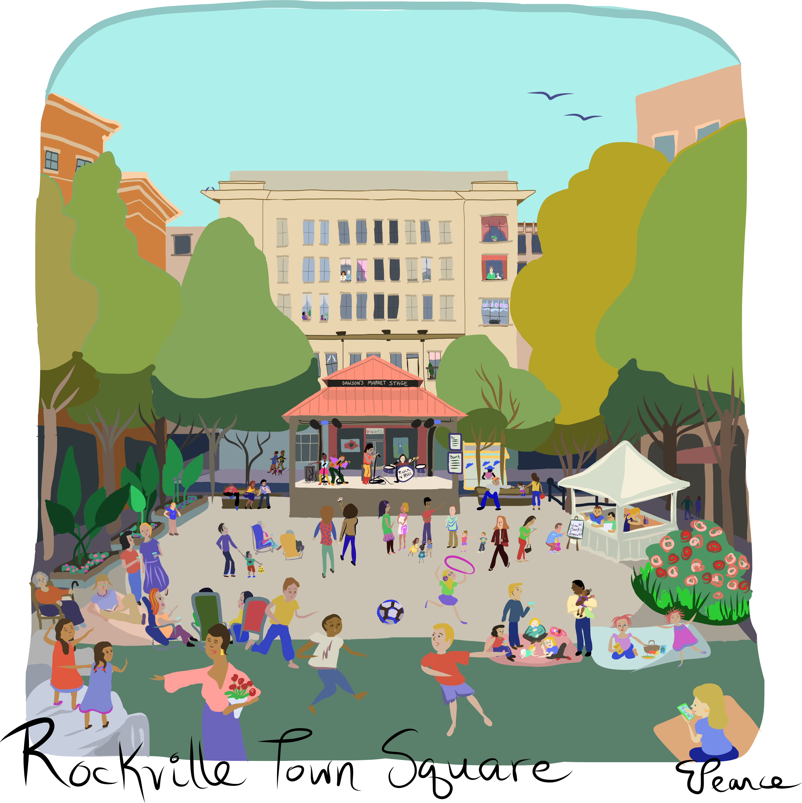 Rockville town square.