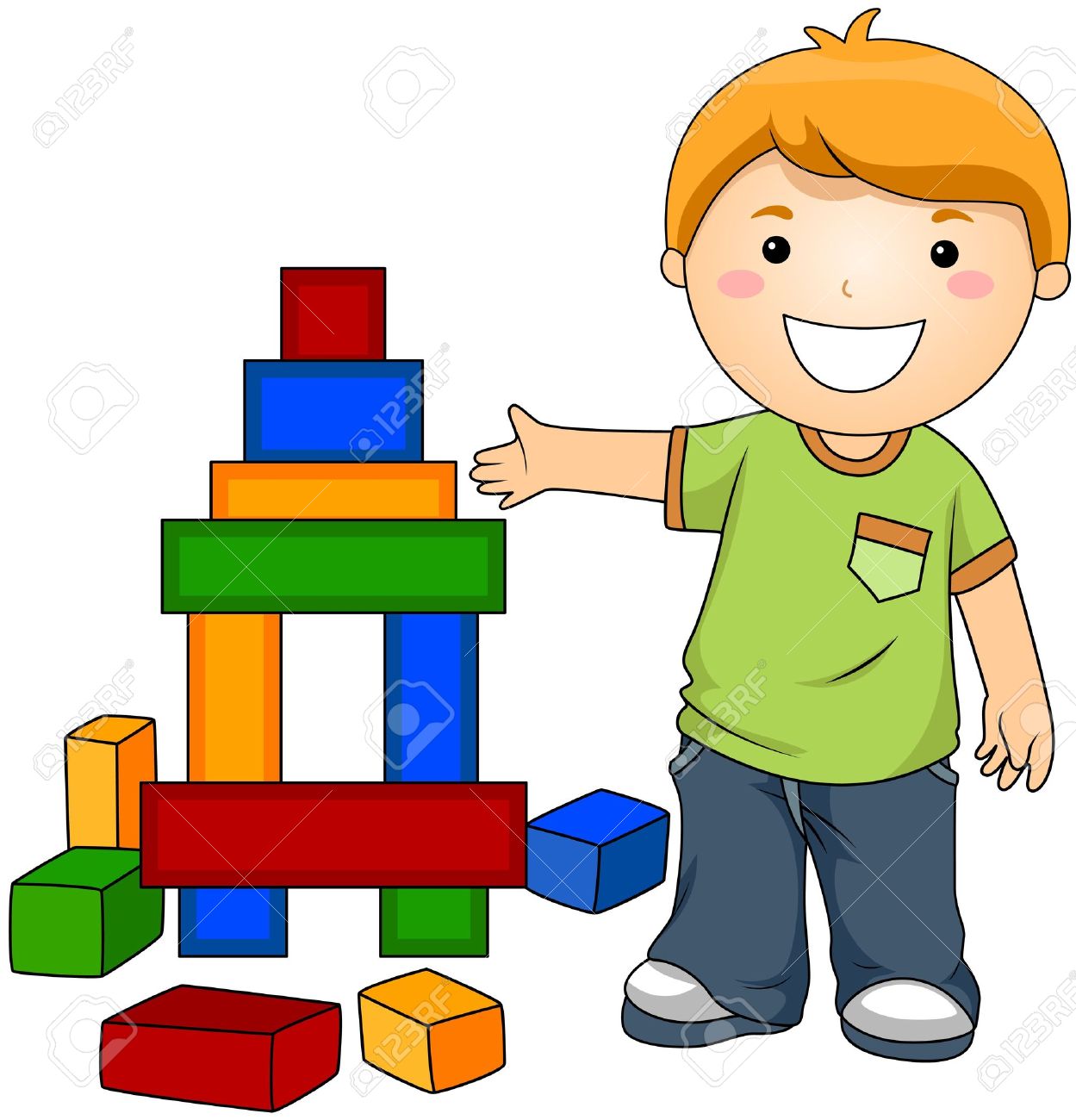 Playing With Toys Clipart