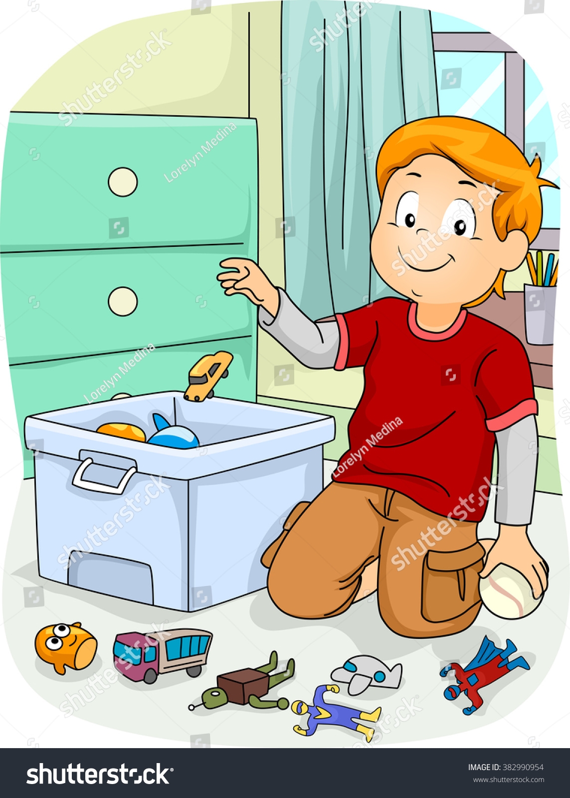 Pick up toys clipart New Boy Clean Up Toys Clipart