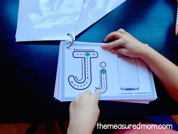 Help kids remember letters with this free alphabet tracing