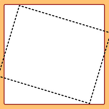 Dashed Rectangles for Tracing or Cutting Various Clip Art for Commercial Use