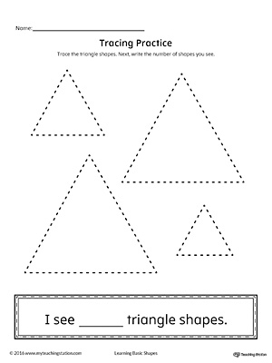 tracing clipart triangle