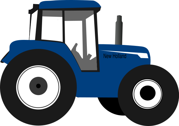 Tractor Blue Clip Art at Clker